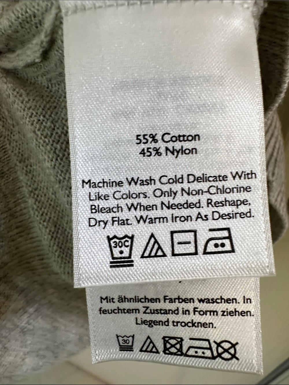 Eddie Bauer Heather Gray Open-Front Knit Cardigan - Picture 3 of 4